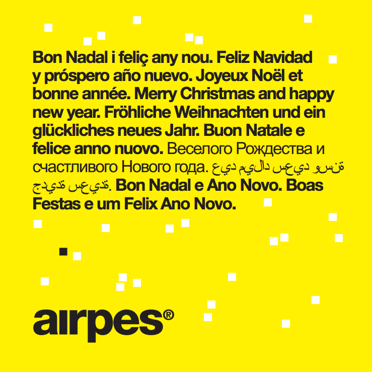 Merry Christmas and happy new year 2016 from Airpes