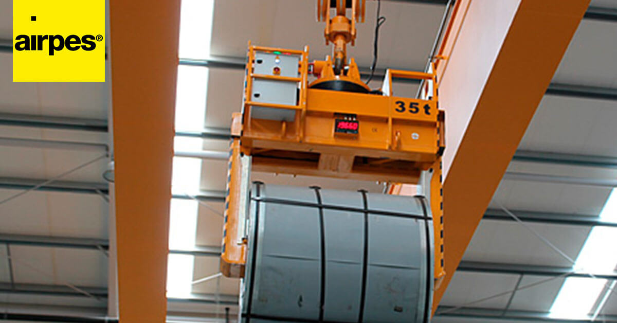 Airpes | Handling systems | Lifting tongs for steel objects