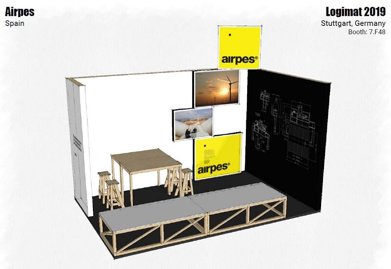 airpes booth at logimat