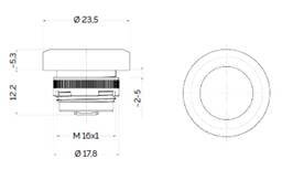 ø 12 mm version pushbuttons - AUTEC - Airpes