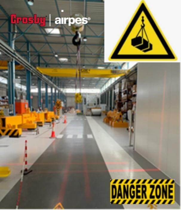 2303-safety-improvements-spotlights-02 Safety spotlights for bridge cranes - Crosby Airpes