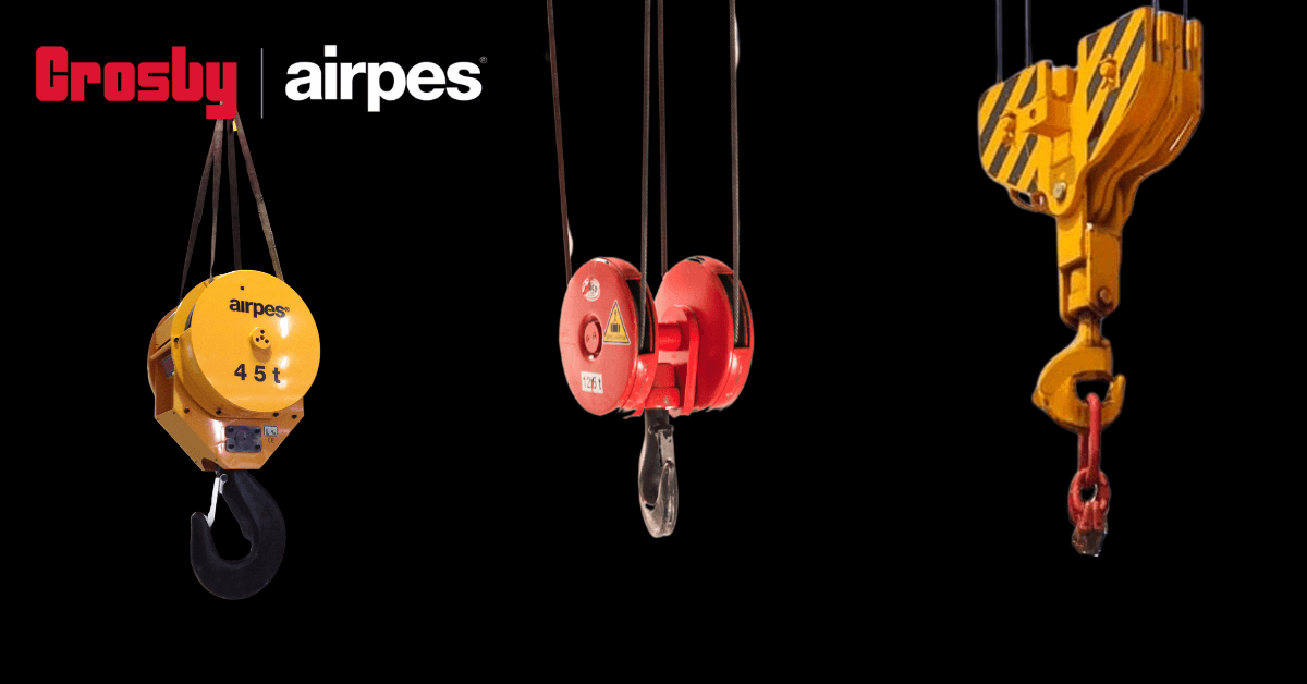 Different types of lifting hooks for cranes - Crosby Airpes