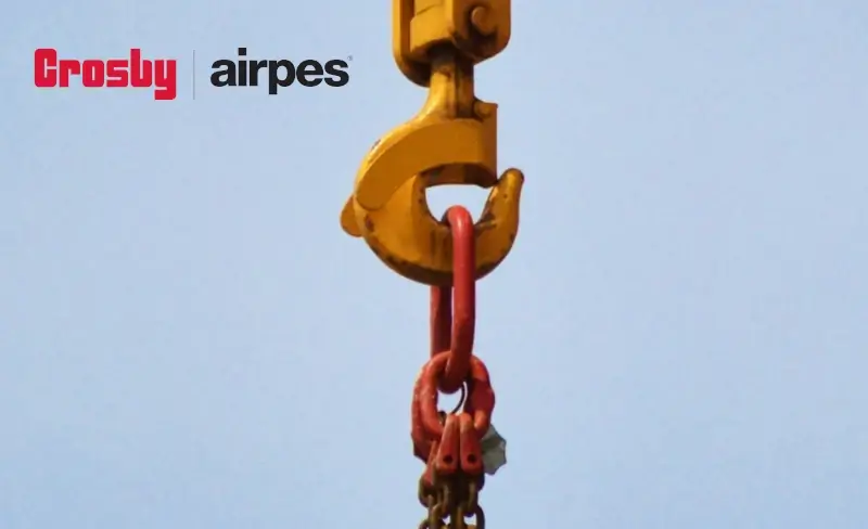 Yellow crane hook 