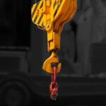 5 Heavy-duty crane hook blocks lifting large industrial loads