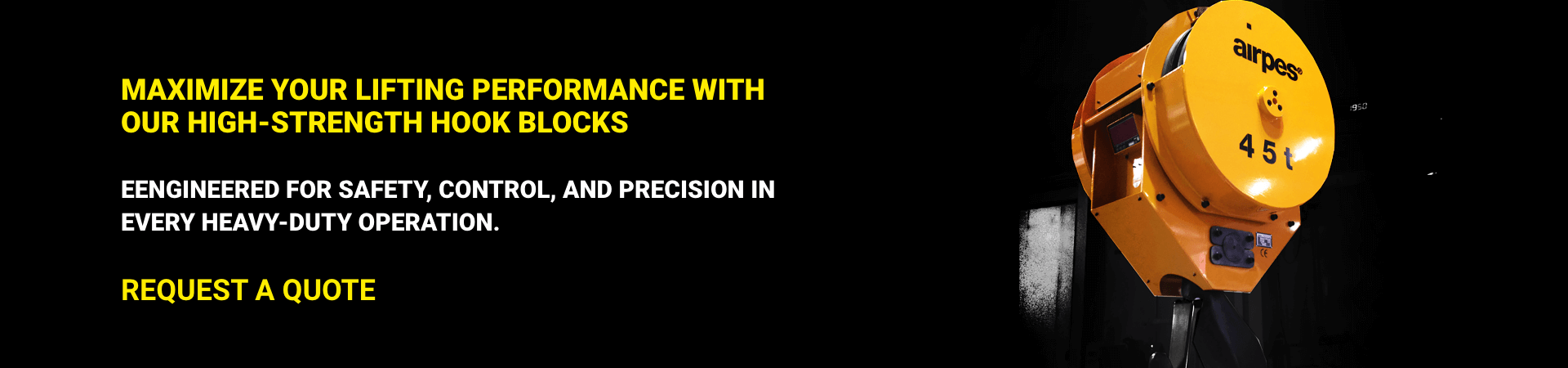 Banner Hook Block (1) High-performance crane hook block designed for precision and safety
