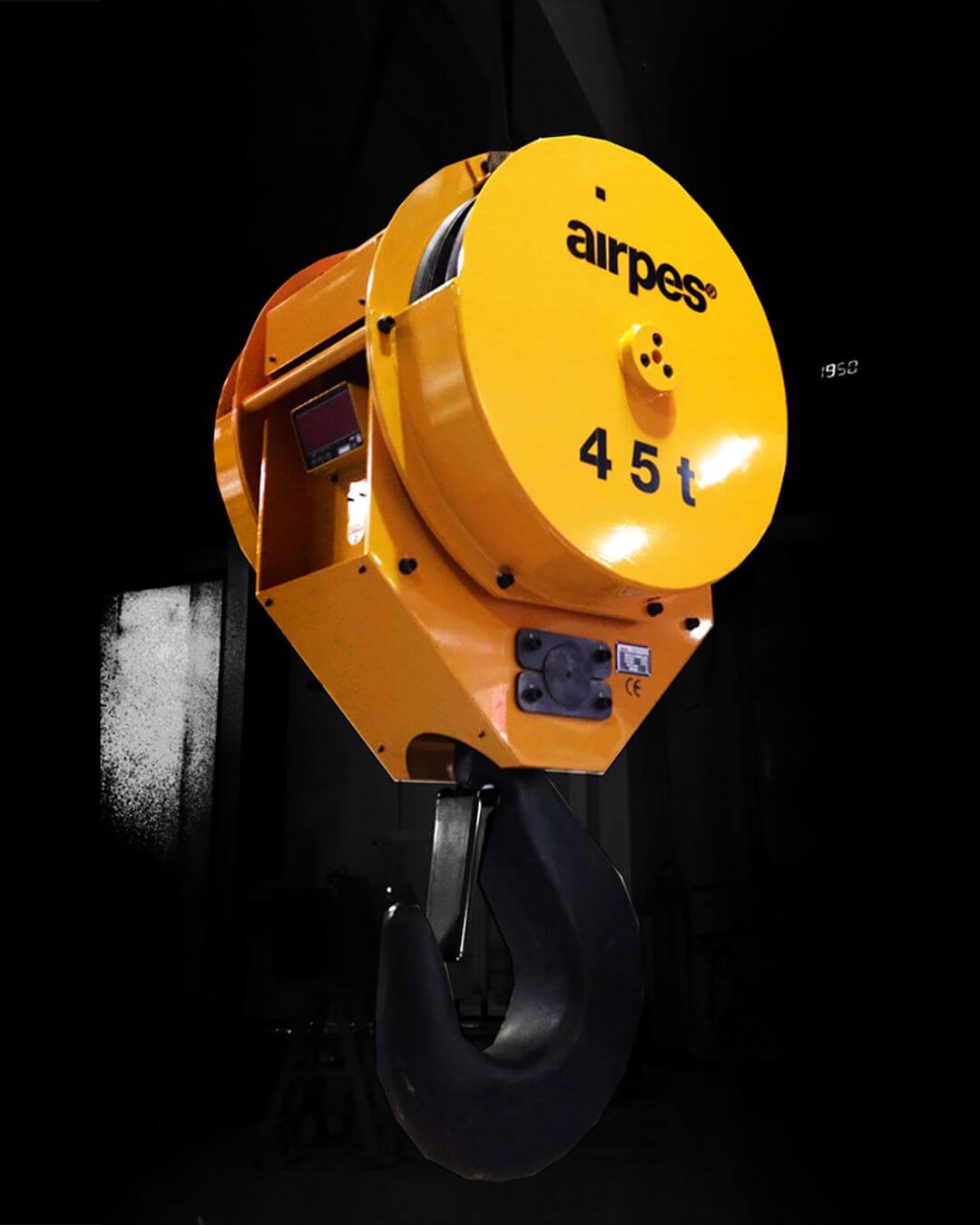 Airpes 45-ton crane hook block for heavy lifting operations